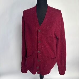 Maroon women’s Gap cardigan button up sweater size M